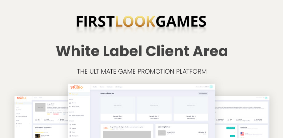 First Look Games rolls out White Label Client Area